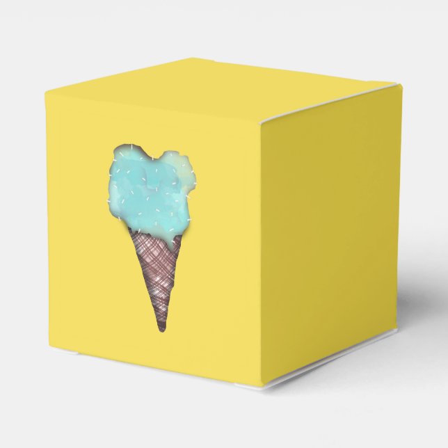 BLUE ICE-CREAM MINT ICE CREAM,BUBBLE GUM FAVOUR BOX (Back Side)