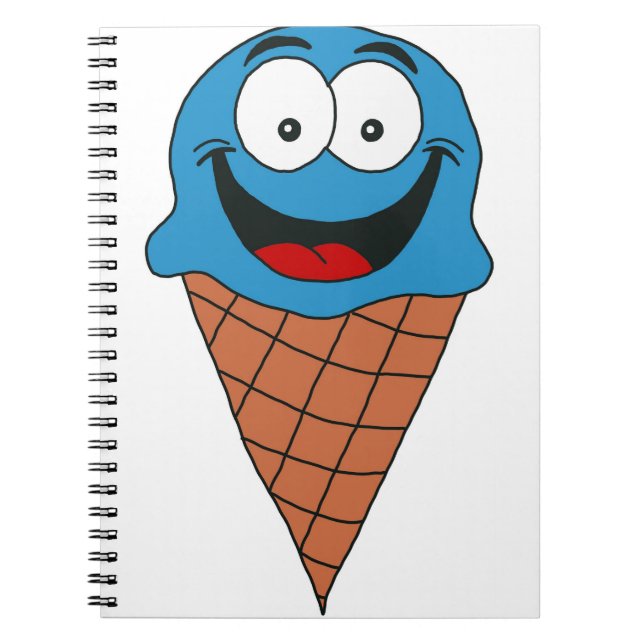 Blue Ice Cream Notebook (Front)