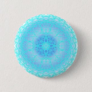 Blue Ice Cross Ball 6 Cm Round Badge