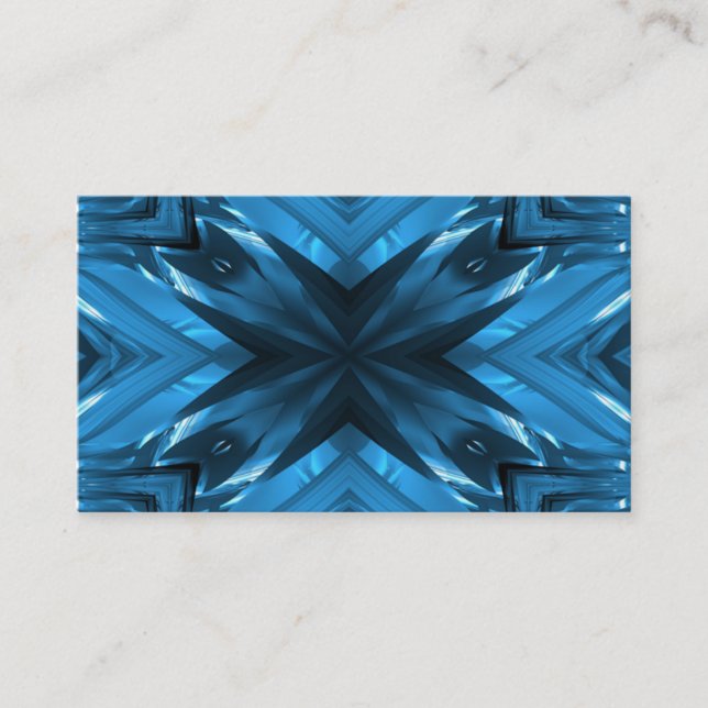 Blue Ice Design Business Card (Front)