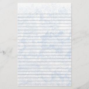 Blue Ice Lined Stationery