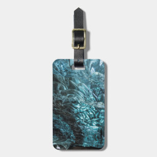 Blue ice of an ice cave, Iceland Luggage Tag