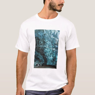 Blue ice of an ice cave, Iceland T-Shirt