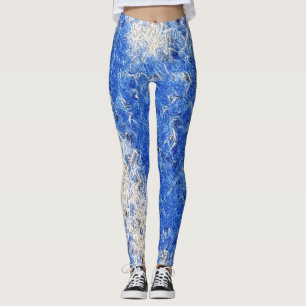 Blue Ice Rave Leggings