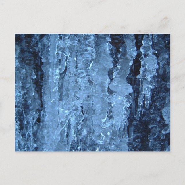 Blue icicles postcard (Front)