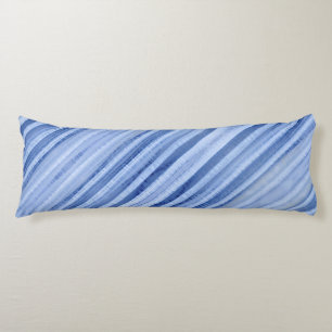 Blue Icy Pale Striped Body Cushion