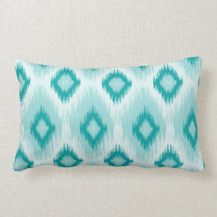 Blue iKat lumbar Throw Pillow