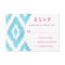Blue Ikat RSVP