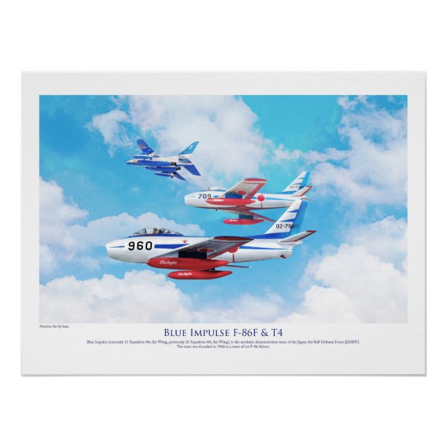 Blue Impulse  Japan Air Self-Defense Force (JASDF) Poster (Front)