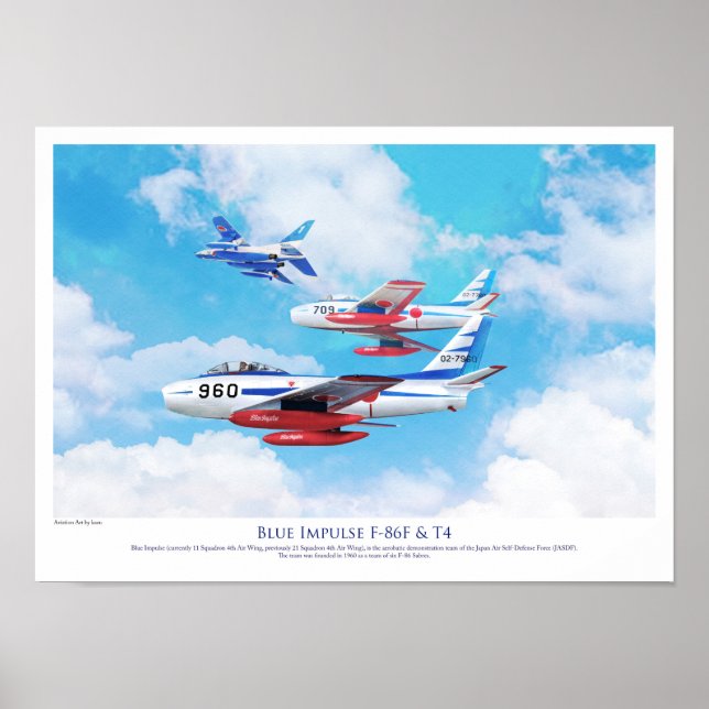 Blue Impulse  Japan Air Self-Defense Force (JASDF) Poster (Front)