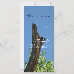 Blue in a once moon_bookmark buckslip