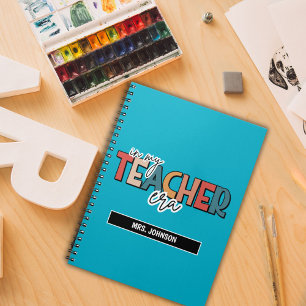 Blue in my teacher era quote  notebook