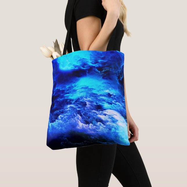 Blue In The Clouds Tote Bag (Close Up)