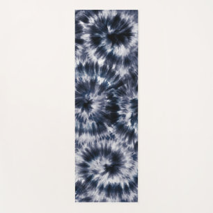 Blue Indigo Shibori Tie Dye Yoga Mat