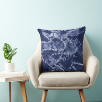 Blue Indigo Tie Dye Shibori Abstract
