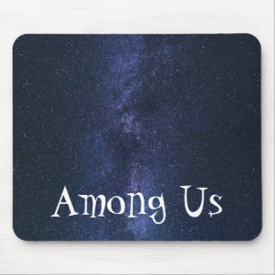 Blue Infinite Galaxy Mouse Pad