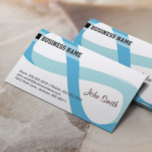 Blue infinity business card