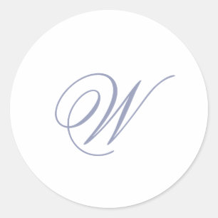 Blue Initial Envelope Sticker