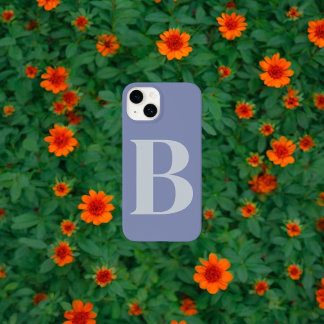 Blue Initial Name Personalised Monogram Design Case-Mate iPhone 14 Case