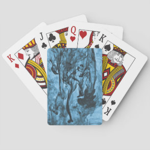 Blue Ink Drop Playing Cards