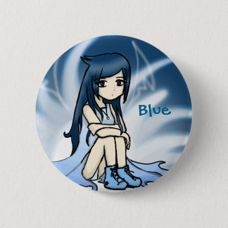 Blue Innocence 6 Cm Round Badge