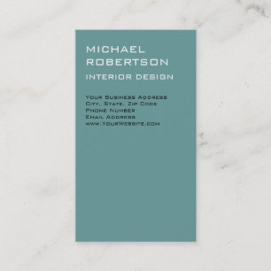 Blue Interior Designer Business Card