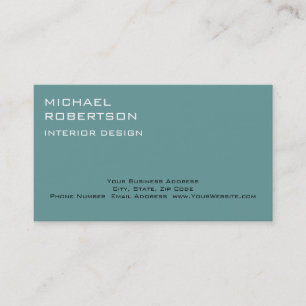 Blue Interior Designer Business Card