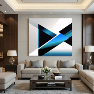 Blue Intersection Canvas Print