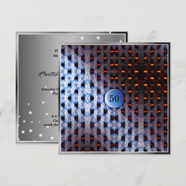 Blue Invitation (Front/Back)