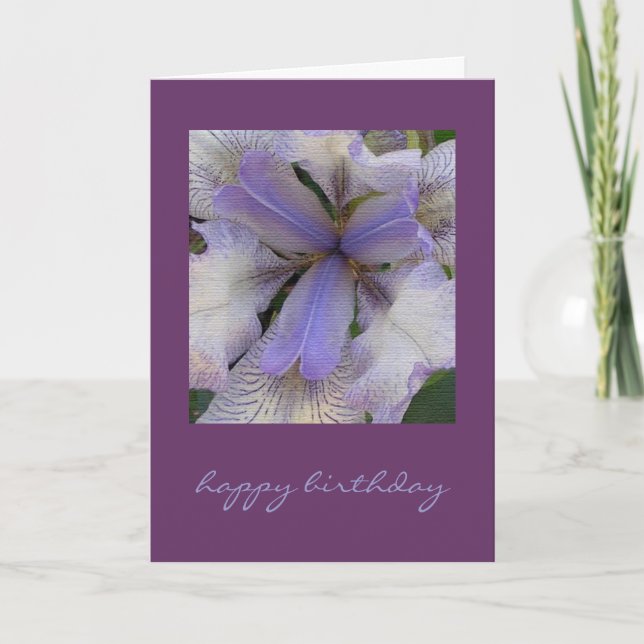 Blue Iris Card (Front)