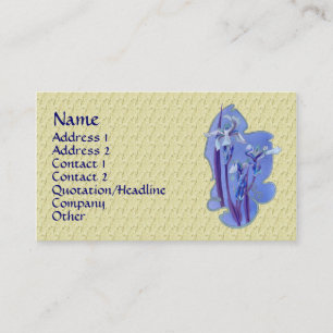 Blue Iris Floral Design Business Card