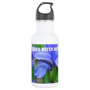 Blue Iris flowers 532 Ml Water Bottle