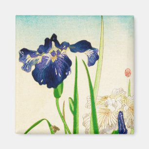 Blue Iris - Japanese watercolor print Magnet
