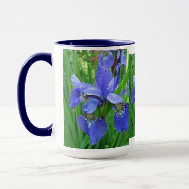 blue iris mug (Left)