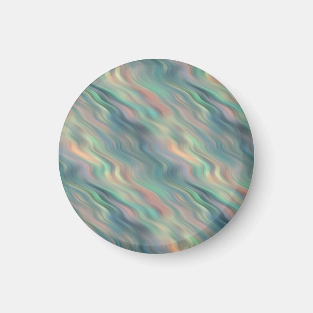 Blue Iris Wavy Texture Magnet (Front)