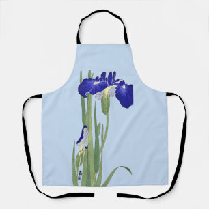Blue Irises by Ohara Koson Apron