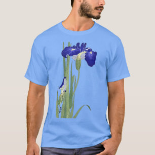 Blue Irises by Ohara Koson T-Shirt