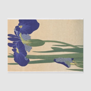 Blue Irises by Ohara Koson Tissue Paper