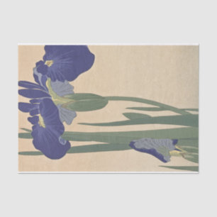 Blue Irises by Ohara Koson Tissue Paper