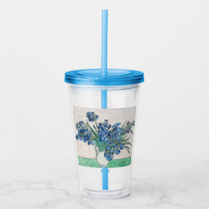 Blue Irises by Vincent Van Gogh Fine Art Acrylic Tumbler