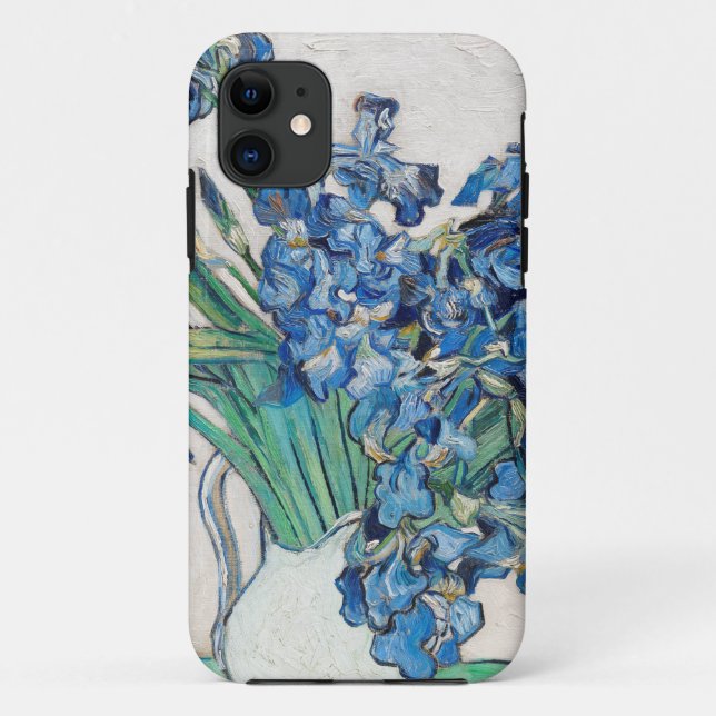 Blue Irises by Vincent Van Gogh Fine Art Case-Mate iPhone Case (Back)