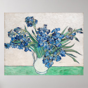 Blue Irises by Vincent Van Gogh Fine Art Poster