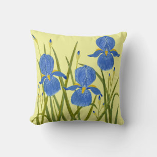 Blue Irises Cushion