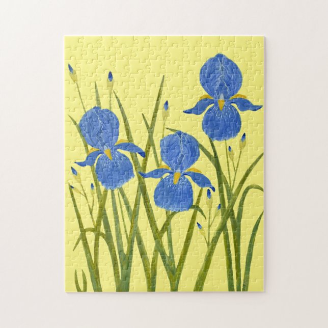 Blue Irises Jigsaw Puzzle (Vertical)