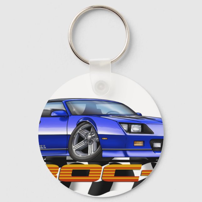 Blue IROC Z Key Ring (Front)