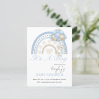 Blue It’s a Boy Rainbow Budget Baby Shower