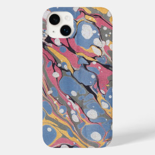 Blue Italian Marble Pattern Case-Mate iPhone 14 Plus Case