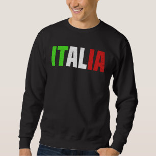Blue Italy Flag Italian Girl Italia Rome  2 Sweatshirt