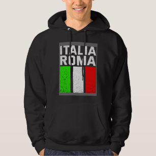 Blue Italy Flag Italian Girl Italia Rome Hoodie