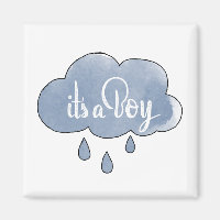 Blue Its a Boy Calligraphy It’s a Boy Art